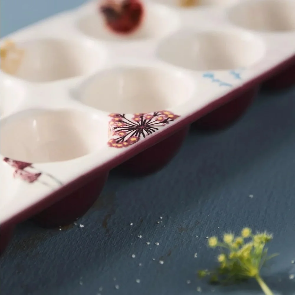 Anthropologie Nathalie Lete Floral Egg Crate